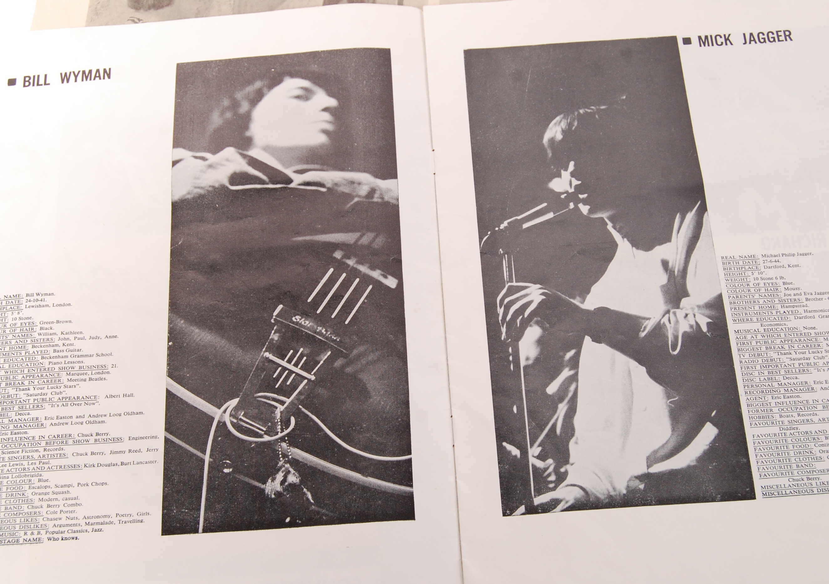 RARE ORIGINAL VINTAGE ROLLING STONES 1964 FIRST UK TOUR EPHEMERA - Image 4 of 7