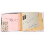 VINTAGE CRICKET AUTOGRAPH ALBUM & CANDID PHOTOGRAPHS