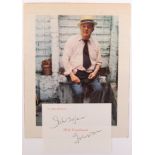 SIR JOHN BETJEMAN - POET & BROADCASTER - AUTOGRAPH