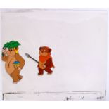 STAR WARS ' EWOKS ' ORIGINAL ANIMATION CEL