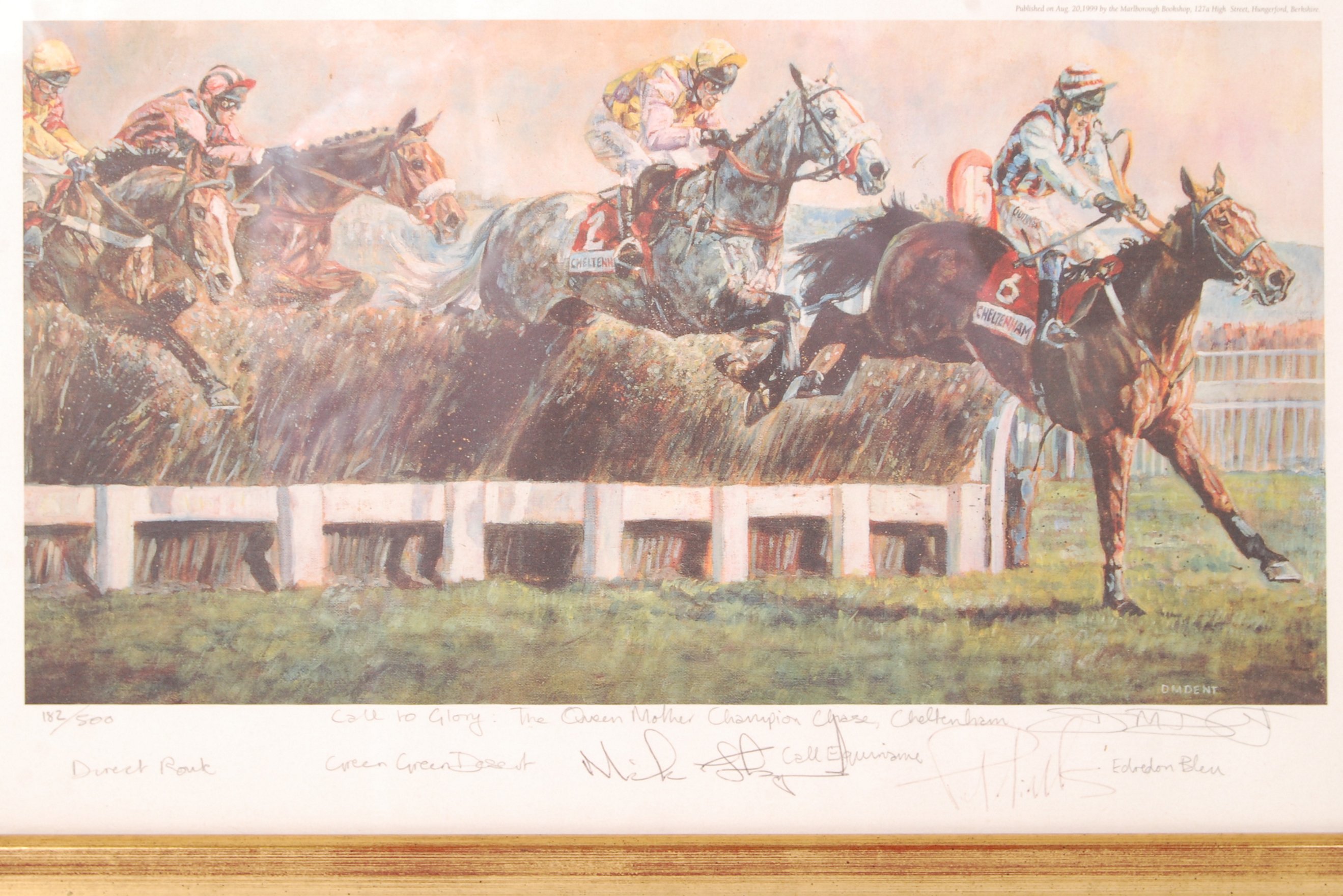 HORSE RACING - DUAL AUTOGRAPHED CHELTENHAM PRINT - Image 2 of 3