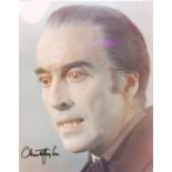 CHRISTOPHER LEE AUTOGRAPHED 8X10" DRACULA PHOTOGRAPH