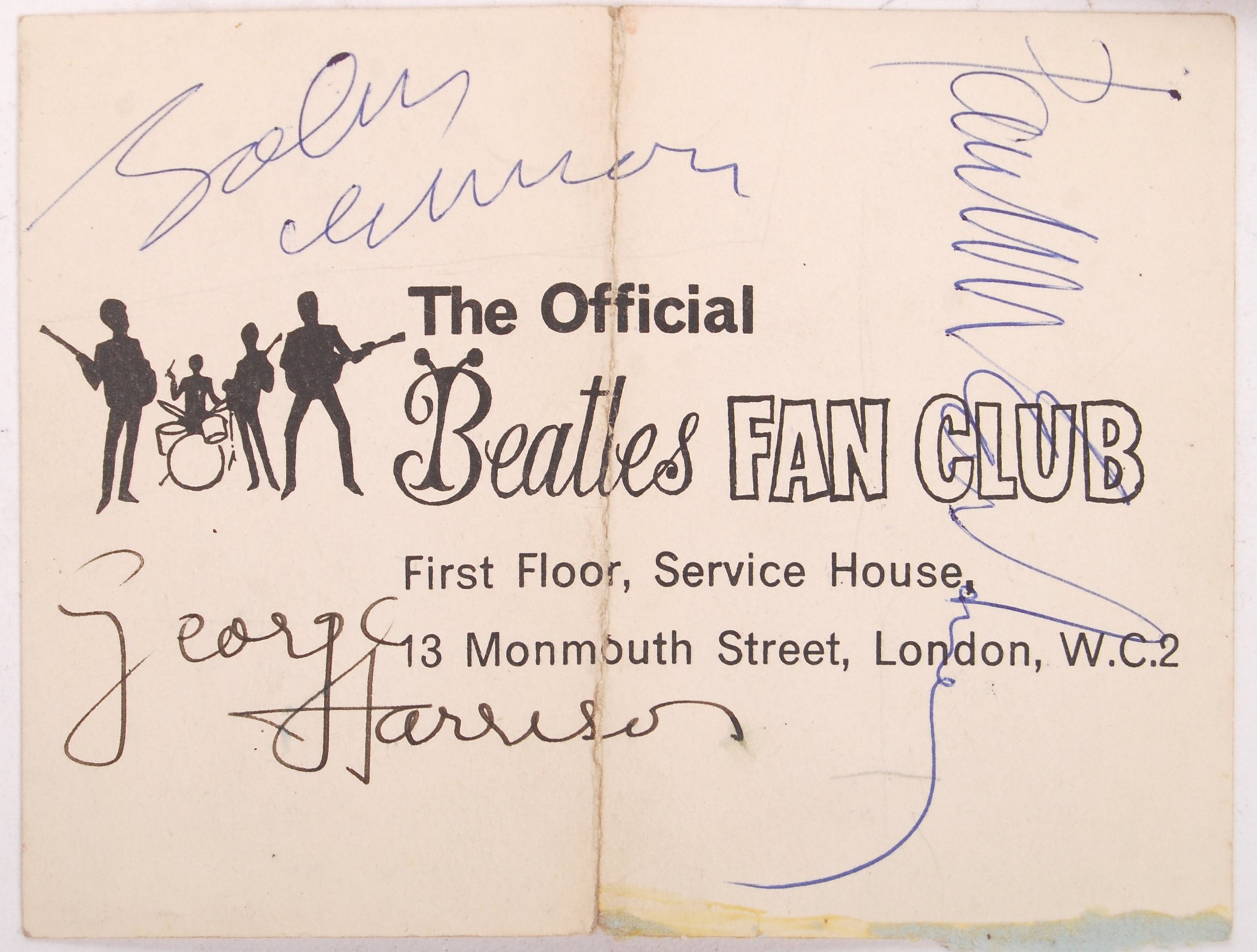 INCREDIBLY RARE PERSONAL BEATLES AUTOGRAPH COLLECTION & RELATED - Image 2 of 12
