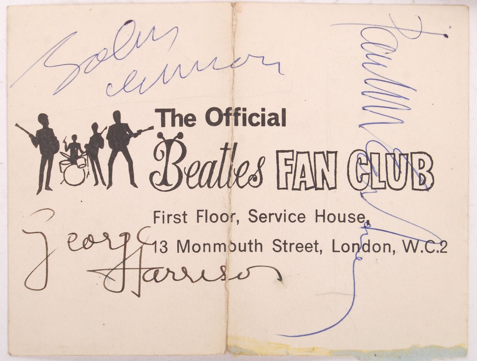 INCREDIBLY RARE PERSONAL BEATLES AUTOGRAPH COLLECTION & RELATED - Bild 2 aus 12