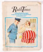 RARE VINTAGE OCTOBER 1975 RADIO TIMES WITH ' PORRIDGE ' COVER