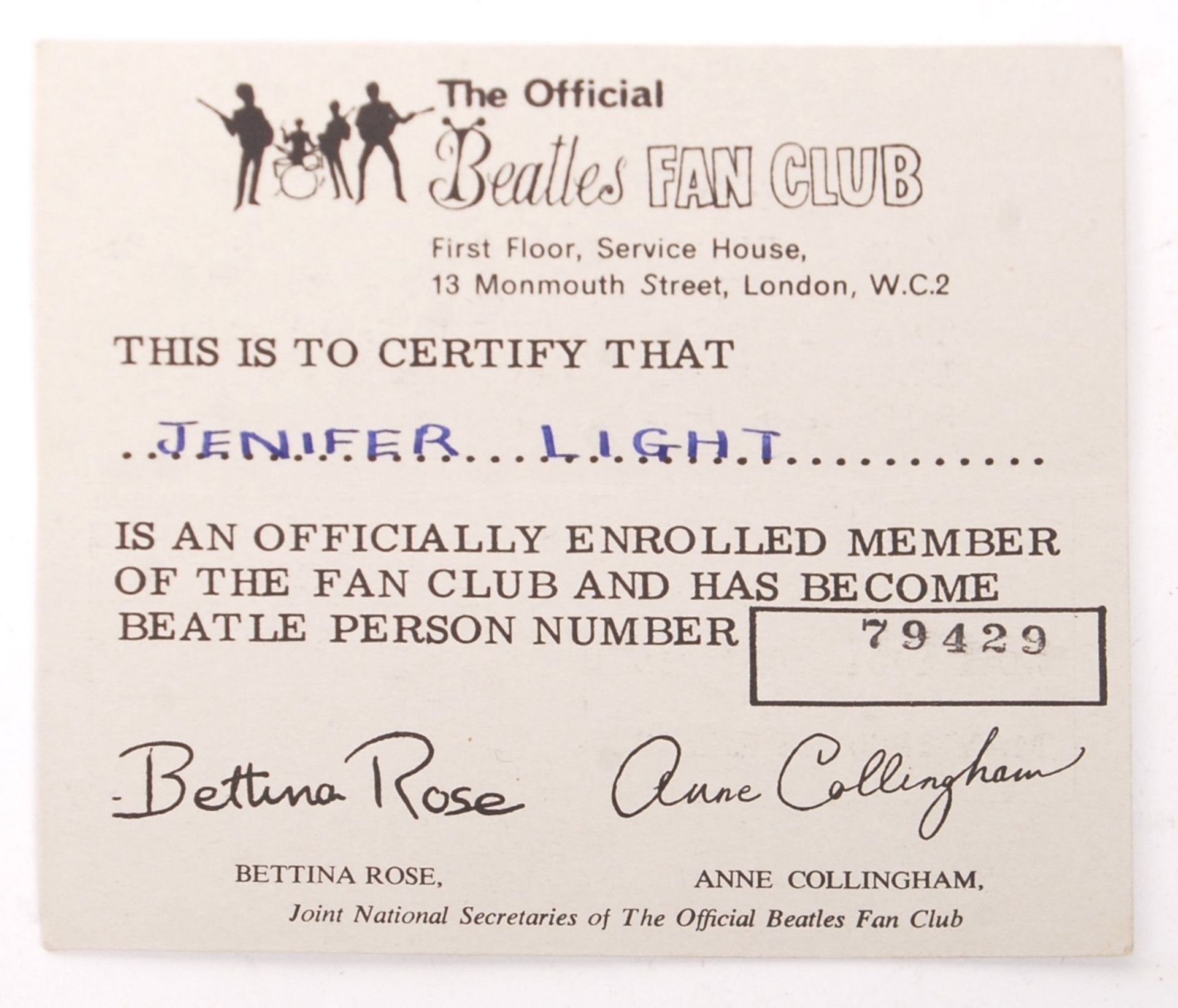 INCREDIBLY RARE PERSONAL BEATLES AUTOGRAPH COLLECTION & RELATED - Bild 8 aus 12