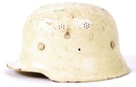 RARE POST-WWII GERMAN LUMINOUS FIRE FIGHTER'S HELM