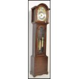 A contemporary Richard Broad of Cornwall Tempus Fugit long case clock with brass and silvered