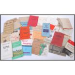A collection of vintage early 20th century agricultural and industrial machine handbooks and manuals