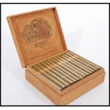 A box of 50 Ritmeester Rozet Mild Dutch Panatella cigars all appearing sealed and in fitted cedar