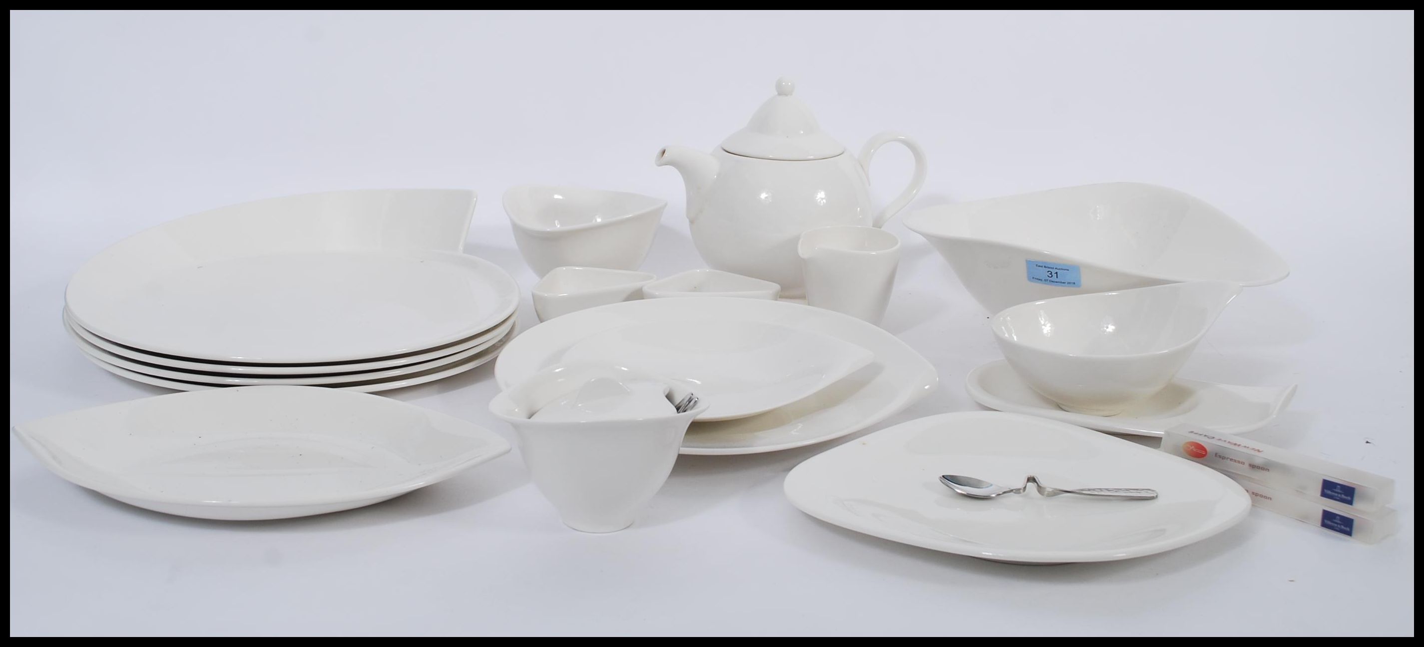 A Villeroy & Boch ' New Wave Premium ' part dinner and tea service, consisting of tea pot, serving