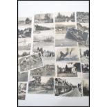 Postcards. Real photographic black & white British views. Small size x650, larger size x60  in