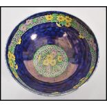 A vintage early 20th century Mailing lustre bowl in the Primrose pattern 6403. Raised on small