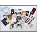 A selection of vintage costume jewellery to include beaded necklaces, a good selection of
