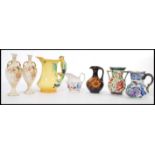 A collection of vintage ceramics to include a Burleigh Ware Parrot jug, Mason's jug, a small Chinese