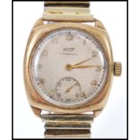 A vintage 20th Century circa 1940's gentleman's Tissot Anti-magnetic hallmarked 9ct gold