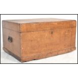 A 19th century large scrumble painted pine chest - trunk. Good original scrumble finish having