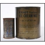 Two vintage sealed food cans dating from the early to mid 20th Century to include a 'Kraft