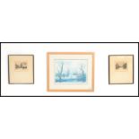 A framed and glazed landscape print by Helen Bradley, signed in the margin in pencil with gallery