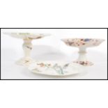 Two late 19th Century / early 20th Century Victorian tazza's to include a Doulton Kyoto imari