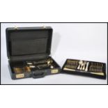 A vintage Solingen of W Germany 23-24 carat gold-plated canteen of cutlery for twelve settings