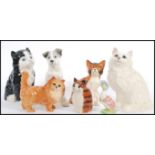 A group of vintage ceramic animals to include Royal Doulton, USSR, Royal Albert figure of Mother