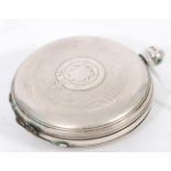 A 19th century Victorian silver hallmarked full hunter pocket watch case. Weighs 47.4 grams.