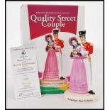 A Royal Doulton Advertising figure group entitles the Quality Street couple MCL 13. Complete in