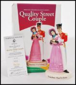 A Royal Doulton Advertising figure group entitles the Quality Street couple MCL 13. Complete in