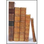 A selection of 19th Century leather bound books to include two volumes ( XII & X III) of 'English
