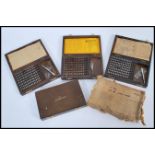 A collection of five vintage early 20th Century boxed Imperial Typewriter replacement letter