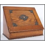 A 19th century mahogany Victorian desk tidy having hinged lid with fully appointed interior.