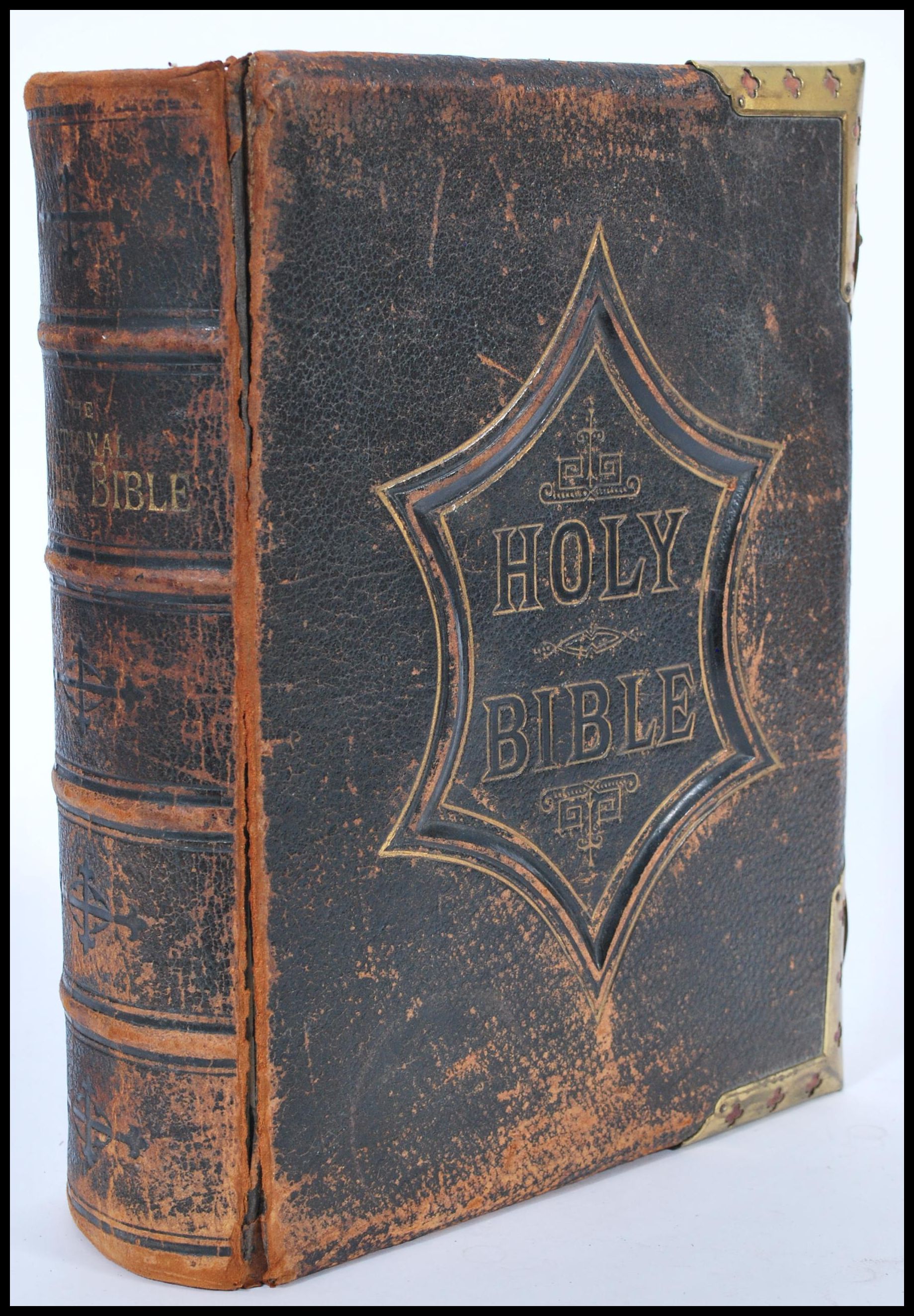 A large early 20th Century edition of 'The Illustrated National Family Bible with the Commentaries