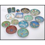 A group of Chinese and Japanese Cloisonne wares dating from the early 20th century to include