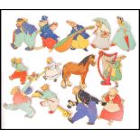ASSORTED VINTAGE NURSERY WOODEN WALL HANGING ANIMAL CHARACTERS