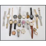 A collection of vintage watches to include Lanco, Virtus, Zoniku, Sekonda, Bulver, Rallye, Tissot,