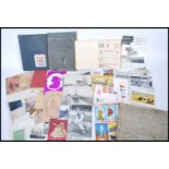 Large box containing quantity of postcards, photographs and other printed material of all ages/