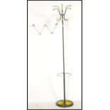 A 1970's retro atomic / sputnik chrome coat hat stand having  finial hooks with chrome and