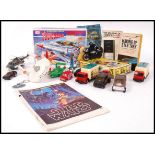 ASSORTED TV AND FILM RELATED SCALE DIECAST , MODEL KITS AND BOOKS