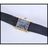 A vintage Cartier Must De watch having a 20m gold plated sterling silver 925 case and set to a