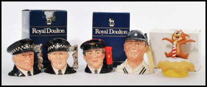 A group of Royal Doulton character jugs comprising of From The Series Journey Through Britain The