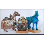 A 20th Century ceramic Tang Dynasty style War Hors