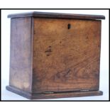A 19th century Victorian mahogany small chemist medical apothecary / jewellery or specimen cabinet