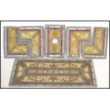 A fantastic group of 19th century Aesthetic movement lead glass stained glass panels comprising of