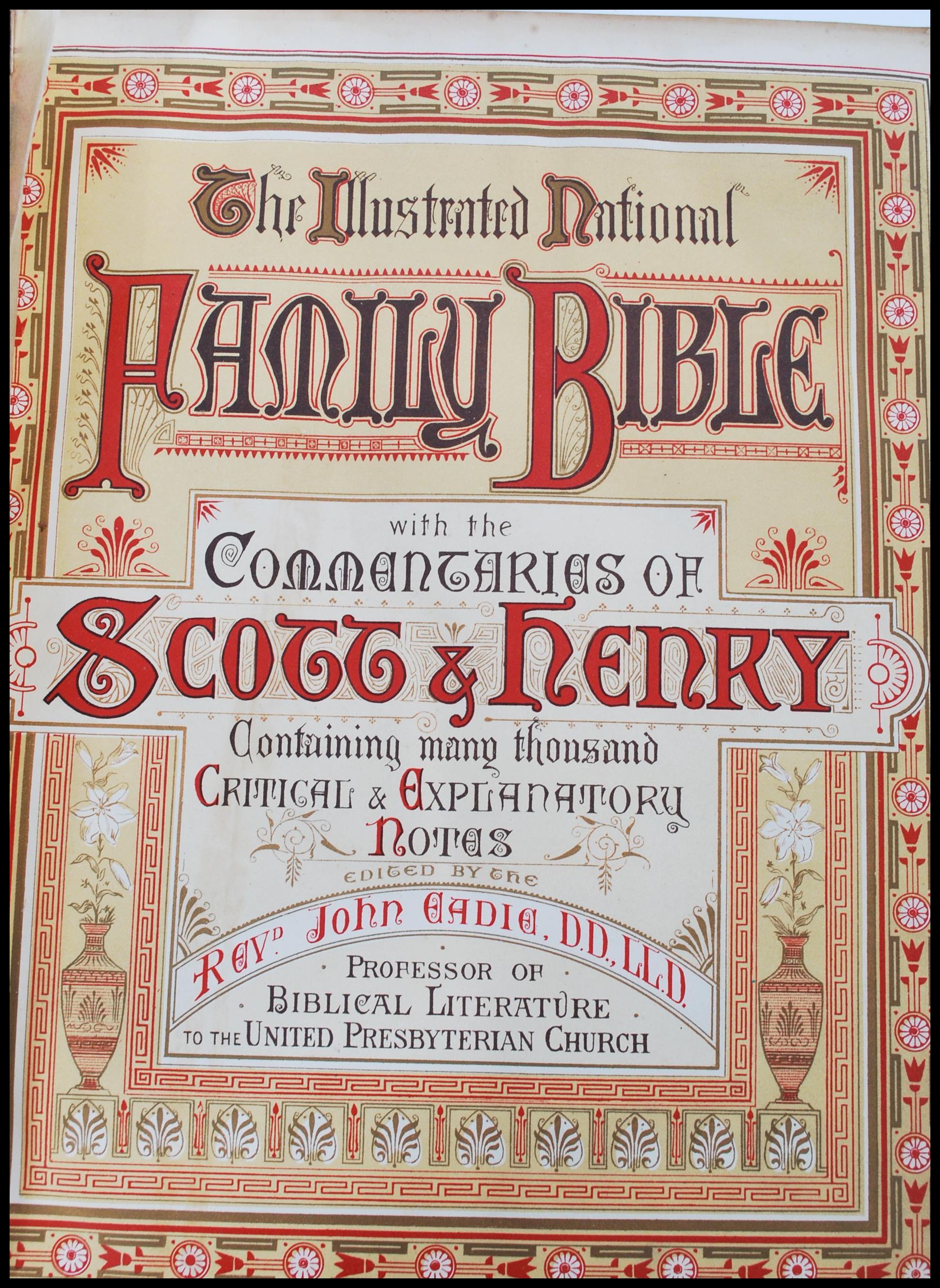 A large early 20th Century edition of 'The Illustrated National Family Bible with the Commentaries - Image 3 of 4