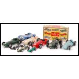 ASSORTED MERIT MADE PLASTIC MODEL RACING CARS