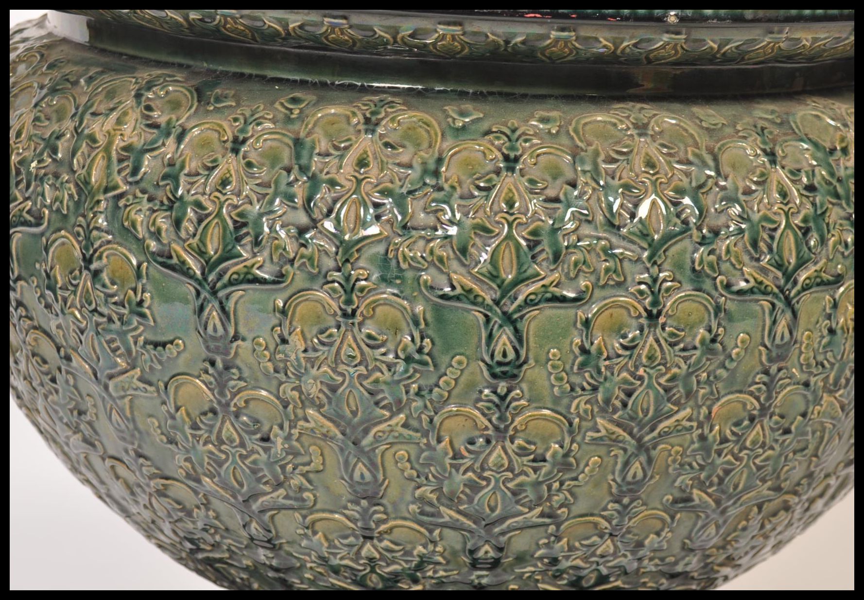 A very large 19th century Stoneware conservatory planter in the manner of Doulton Lambeth / Slaters. - Image 3 of 6