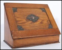 A 19th century mahogany Victorian desk tidy having hinged lid with fully appointed interior.