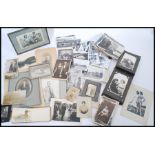A collection of postcards and photographs dating from the early 20th century to include various