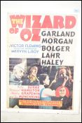 A retro 20th century reproduction advertising point of sale film movie poster for the Wizard Of